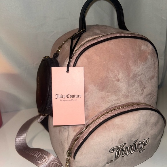 Juicy Couture Blush Velvet Backpack